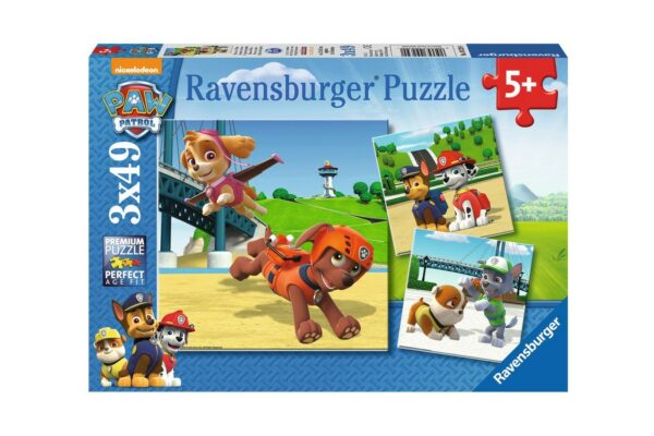 puzzle ravensburger patrula catelusilor 3x49 piese 09239 1