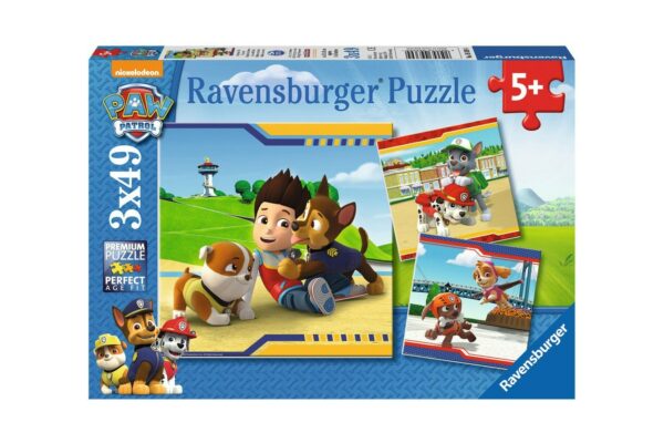 puzzle ravensburger patrula catelusilor 3x49 piese 09369 1