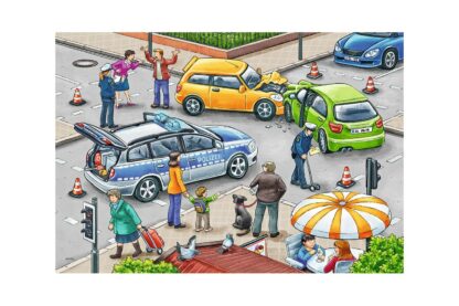 puzzle ravensburger politie 2x12 piese 07578