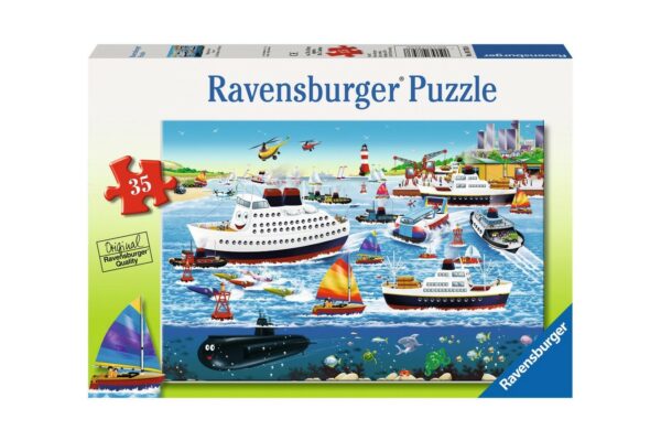 Puzzle Ravensburger - Port Fericit, 35 piese (08793) - imagine 2