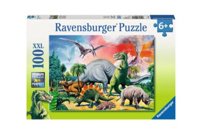 puzzle ravensburger printre dinozauri 100 piese 10957 1