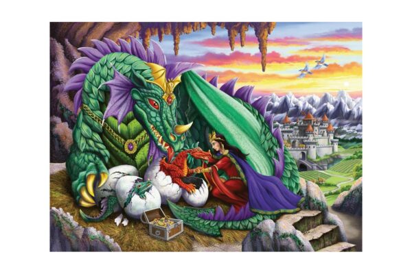 Puzzle Ravensburger - Queen of Dragons, 200 piese XXL (12655)