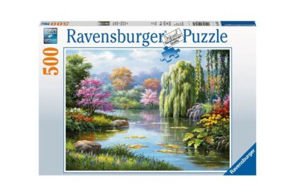 puzzle ravensburger romance at the pond 500 piese 14827 1