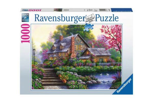 puzzle ravensburger romantic cottage 1000 piese 15184 1