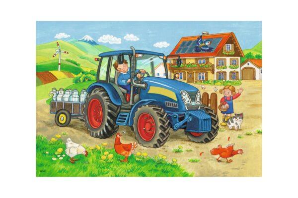 puzzle ravensburger santier 2x12 piese 07616