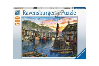 puzzle ravensburger sunrise at the port 500 piese 15045 1