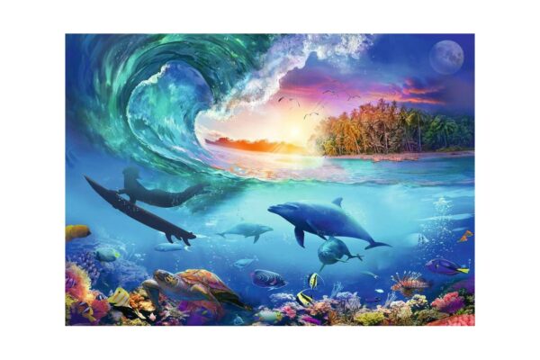 puzzle ravensburger take the wave 1000 piese 16451