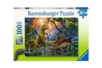 puzzle ravensburger the dinosaur oasis 100 piese xxl 12888 1