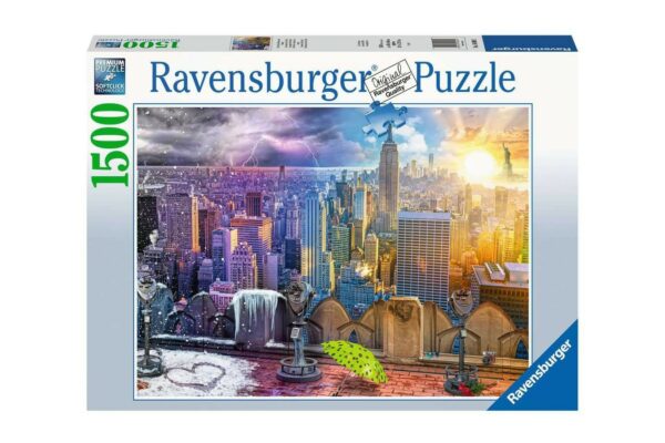 Puzzle Ravensburger - The Seasons in New York, 1500 piese (16008) - imagine 2