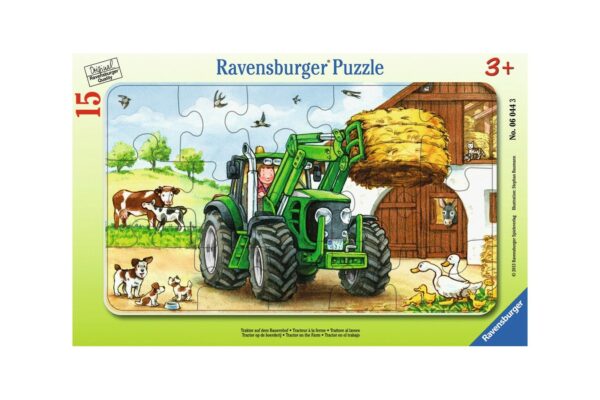 puzzle ravensburger tractor la ferma 15 piese 06044