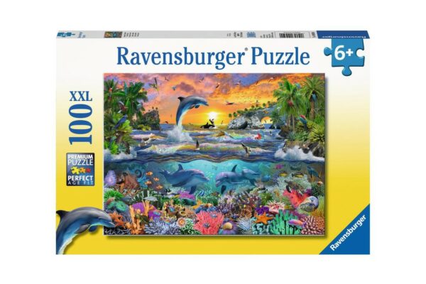 puzzle ravensburger tropical paradise 100 piese xxl 10950 1