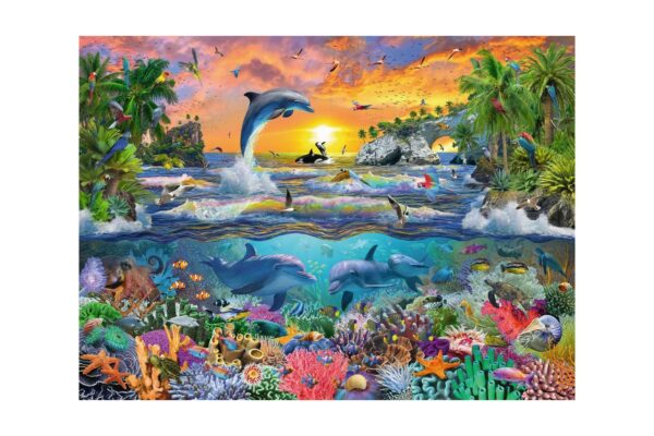 puzzle ravensburger tropical paradise 100 piese xxl 10950