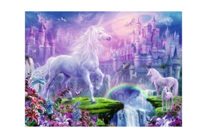 puzzle ravensburger unicorn cu sclipici 100 piese 12907