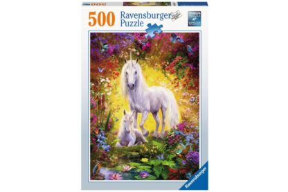 puzzle ravensburger unicorn with foal 500 piese 14825 1