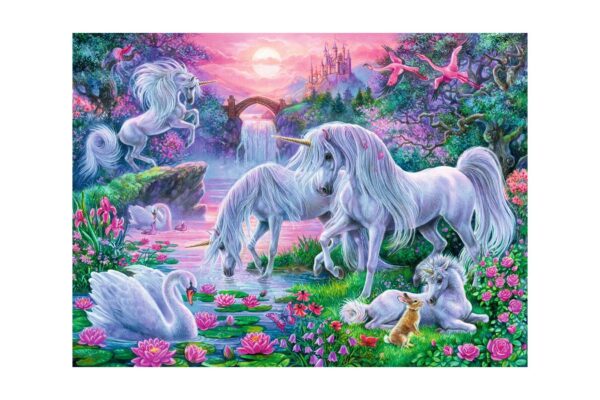 puzzle ravensburger unicorni la apus 150 piese 10021