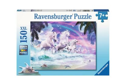 puzzle ravensburger unicorns on the beach 150 piese xxl 10057 1