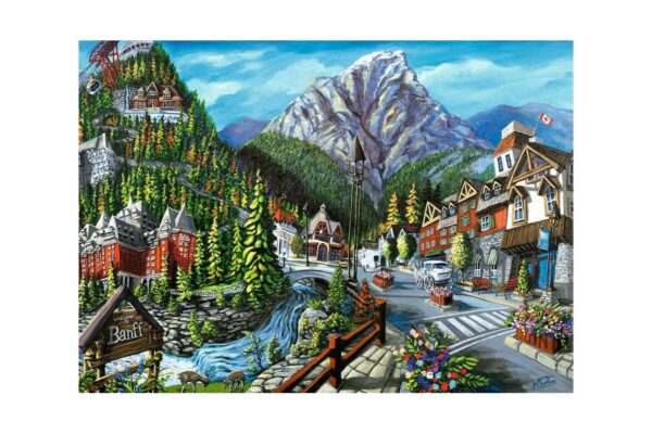 puzzle ravensburger welcome to banff 1000 piese 16481