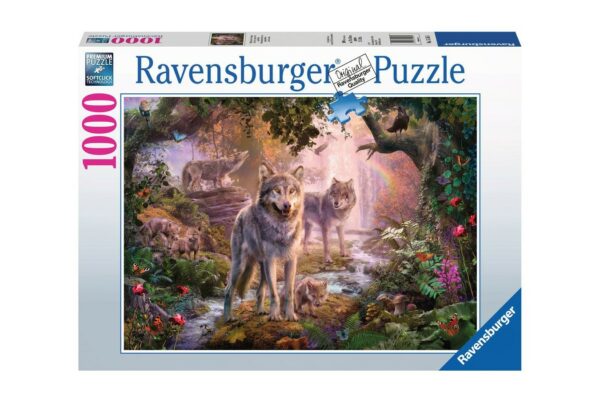 puzzle ravensburger wolf family 1000 piese 15185 1