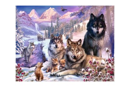 puzzle ravensburger wolves in the snow 2000 piese 16012