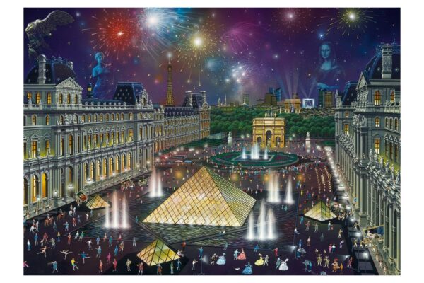 puzzle schmidt alexander chen fireworks at the louvre 1000 piese 59648