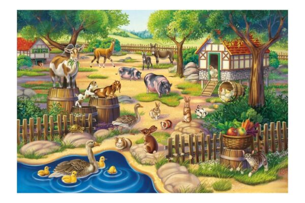 puzzle schmidt animalele mele favorite 3x48 piese include 1 poster 56203 2