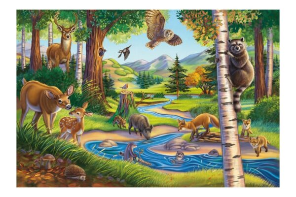 puzzle schmidt animalele mele favorite 3x48 piese include 1 poster 56203 3