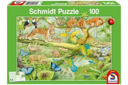 puzzle schmidt animals in the jungle 100 piese 56250 1