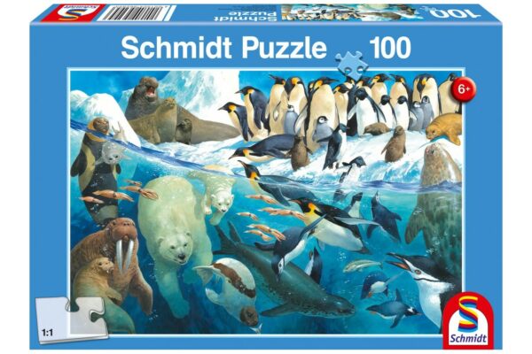 puzzle schmidt animals of the polar regions 100 piese 56295 1
