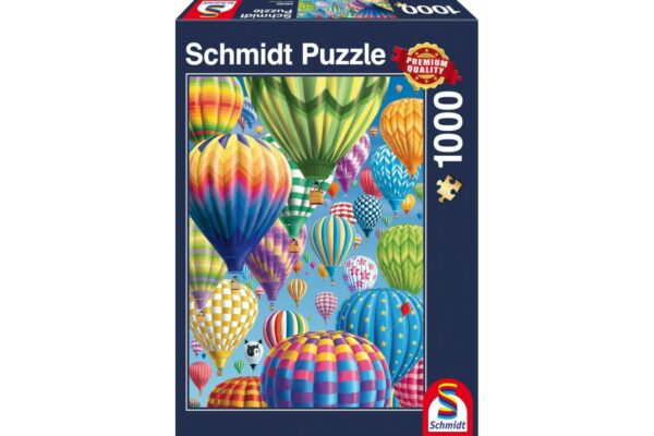 puzzle schmidt baloane colorate pe cer 1000 piese 58286 1