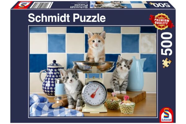 puzzle schmidt cats in the kitchen 500 piese 58370 1