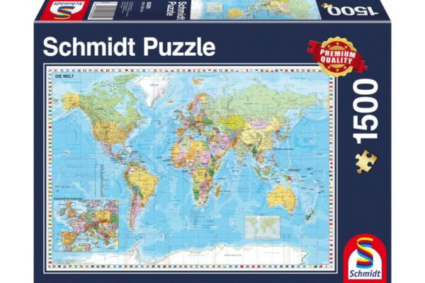 puzzle schmidt harta lumii 1500 piese 58289 1