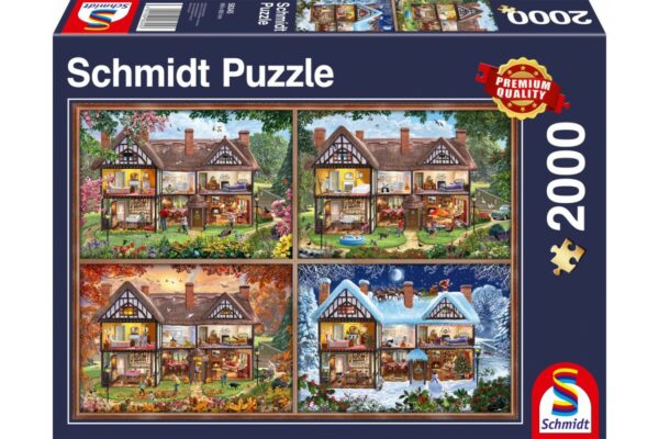 puzzle schmidt house of four seasons 2000 piese 58345 1