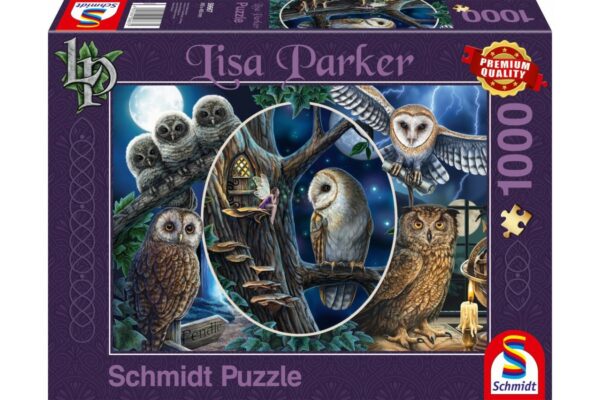 puzzle schmidt lisa parker mysterious owls 1000 piese 59667 1
