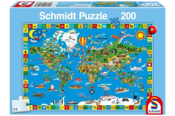 puzzle schmidt lumea minunata 200 piese 56118 1