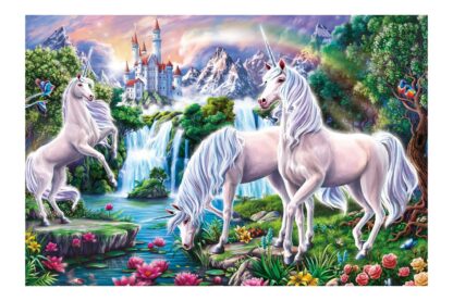 puzzle schmidt magnificent unicorns 60 piese contine bentita 56331