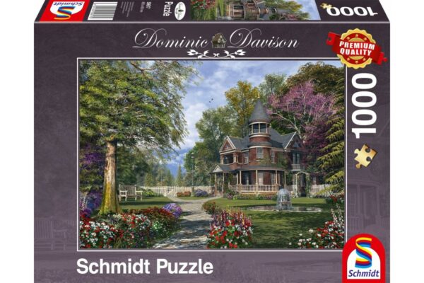 puzzle schmidt manor house with tower 1000 piese 59617 1
