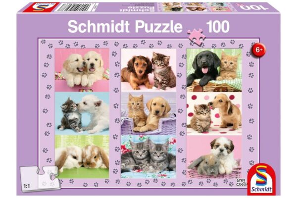 puzzle schmidt my animal friends 100 piese 56268 1
