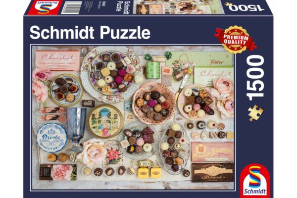 puzzle schmidt nostalgic chocolates 1500 piese 58940 1
