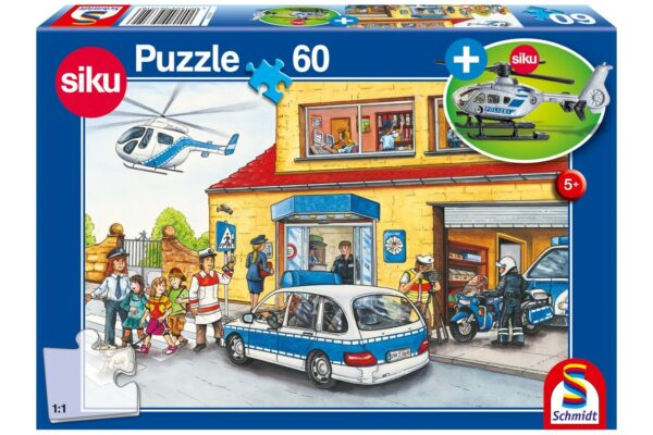puzzle schmidt police helicopter 60 piese 56351 1