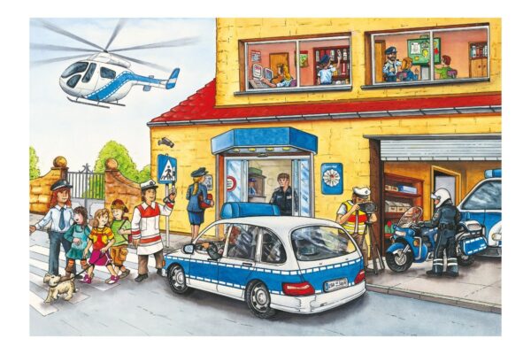 puzzle schmidt police helicopter 60 piese 56351