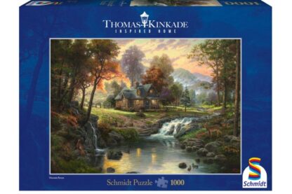 puzzle schmidt thomas kinkade cabana la munte 1000 piese 58445 1