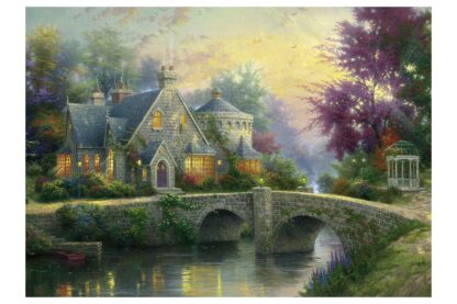 puzzle schmidt thomas kinkade lumina serii la conac 3000 piese 57463