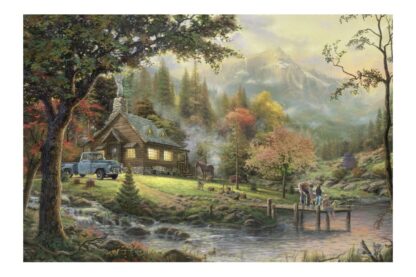 puzzle schmidt thomas kinkade momente de pace 500 piese 58465