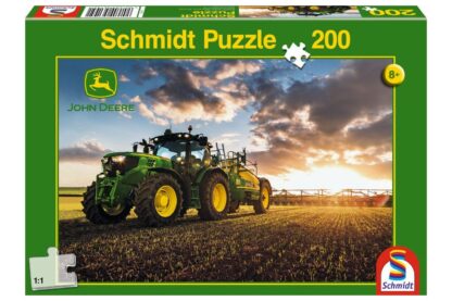 puzzle schmidt tractor 6150r cu udator 200 piese 56145 1