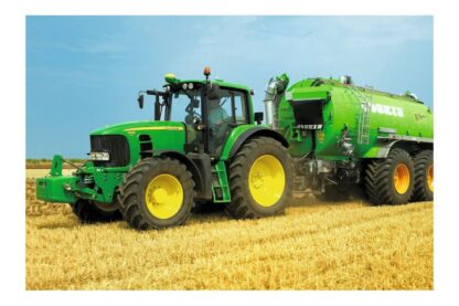 puzzle schmidt tractor 7530 cu si cisterna pentru gunoi 200 piese include 1 tractor siku 55628