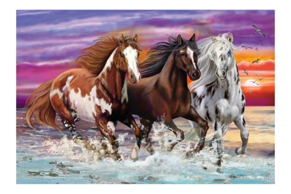 puzzle schmidt trio of wild horses 200 piese 56356