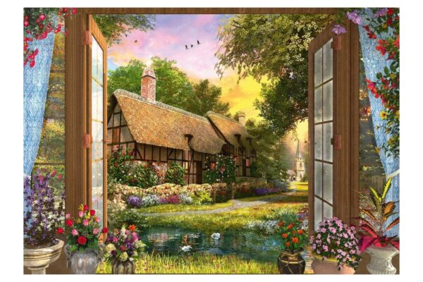 puzzle schmidt view of the cottage 1000 piese 59591
