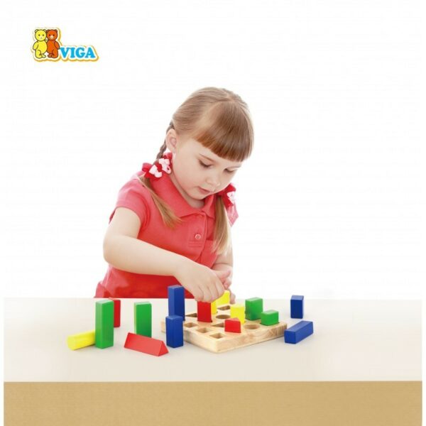 Puzzle sortator 4 forme geometrice - imagine 5