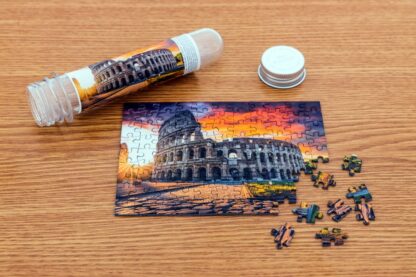 puzzle tinypuzzle colosseum at sunrise rome 99 piese 1022 2