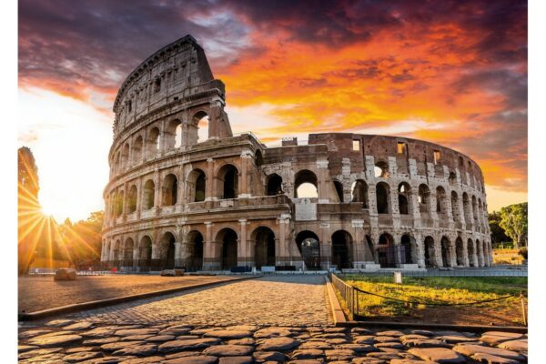Puzzle TinyPuzzle - Colosseum at Sunrise, Rome, 99 piese (1022)